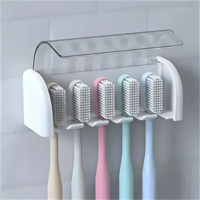 Soporte Adhesivo para Cepillos de Dientes