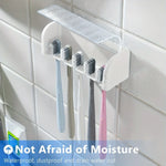 Soporte Adhesivo para Cepillos de Dientes